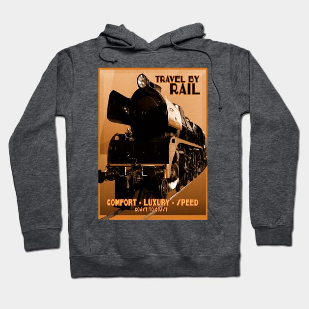 Retro Steam Rail Travel_06 Hoodie by seadogprints